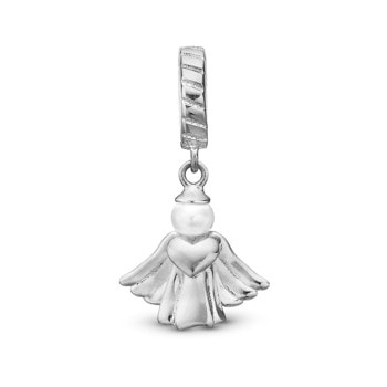 Heavenly Angel charm, Sølv-Charm til 4 mm Christina armbånd