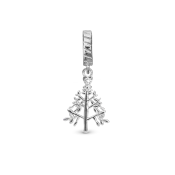 Christmas 2025 charm, Sølv-Charm til 4 mm Christina armbånd