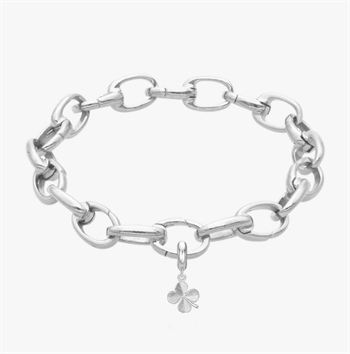 Firkløver link armbånd til charms sæt, fra Christina Jewelry & Watches, 17-21 cm