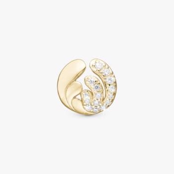 Ocean Splash, forgyldt sølv charm til 6 mm læderarmbånd fra Christina Collect