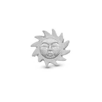 Glowing Sun Sølv charm til 6 mm læderarmbånd