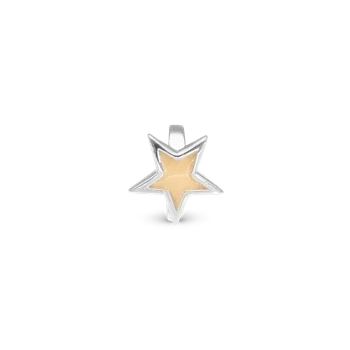 Glow in the dark star sølv charm til 6 mm læderarmbånd fra Christina Collect