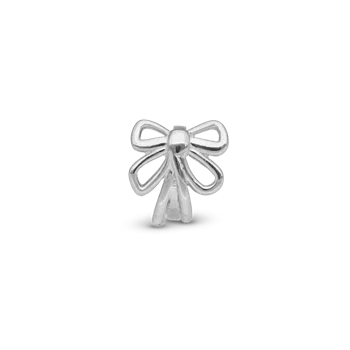 Bow sølv charm til 6 mm læderarmbånd fra Christina Collect