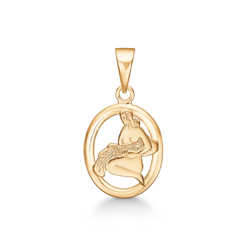 Støvring Design 14 kt guld vedhæng, Vandmanden stjernetegn