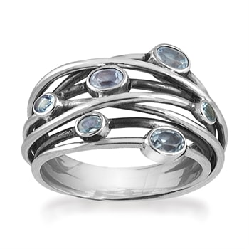 Rabinovich sterling sølv fingerring, Andromeda med topas