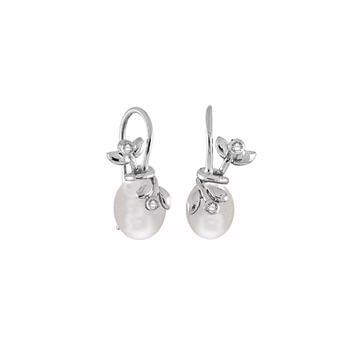 Rabinovich Sterling sølv øreringe, Adorable Lace med ferskvandsperler/zirkonia