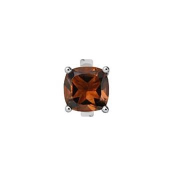 650-S10Smokey , Christina Collect sølv charm med kvadratisk røgfarvet quartz