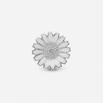 Marguerite, sølv charm til 6 mm læderarmbånd fra Christina Collect