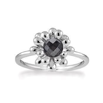 Rabinovich Sterling sølv fingerring, Caring Nest med hæmatite