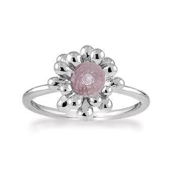 Rabinovich Sterling sølv fingerring, Caring Nest med ametyst