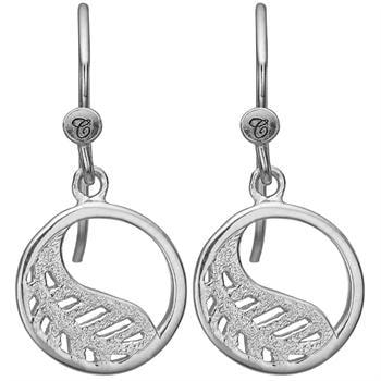 Christina Jewelry Sterling sølv Øreringe, Leaf med blank overflade, model 670-S23