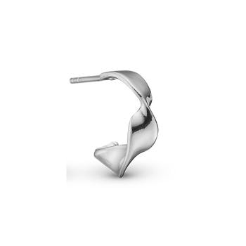 Curved Leaf, Snoet hoop i sterling sølv fra Christina Jewelery