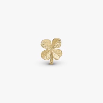 Four Leaf Clover, forgyldt sølv Ørestik fra Christina Jewelry