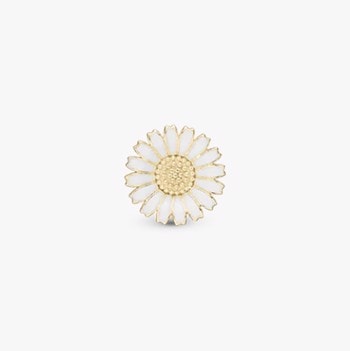 Marguerite 8 mm, forgyldt sølv Ørestik fra Christina Jewelry