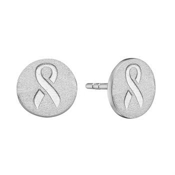 Christina Jewelry Sterling sølv øreringe, Støt Brysterne med satineret overflade, model 671-SB2020-S