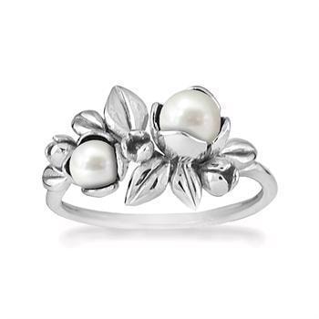 Rabinovich Sterling sølv fingerring, Inner Secret med ferskvandsperle
