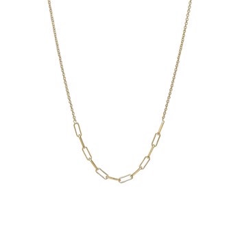 Joined halskæde i forgyldt sølv fra Christina Jewelry