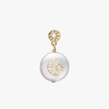 Sun & Moon vedhæng i forgyldt sølv fra Christina Jewelry