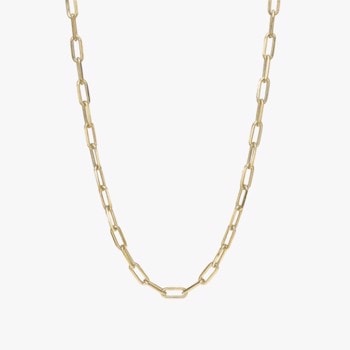 Links halskæde i forgyldt sølv fra Christina Jewelry