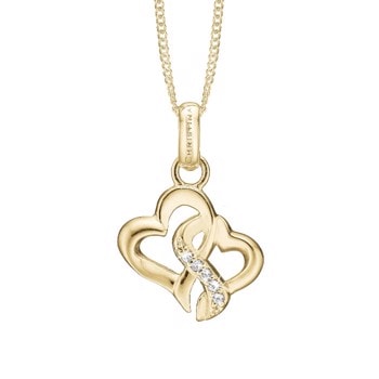 Beloved vedhæng i forgyldt sølv fra Christina Jewelry