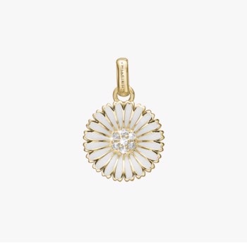 Marguerite CZ vedhæng i forgyldt sølv fra Christina Jewelry