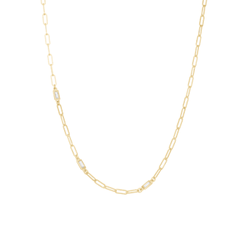 Shiny Links halskæde i forgyldt sølv fra Christina Jewelry