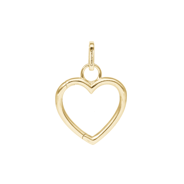 Collectors Heart vedhæng i forgyldt sølv fra Christina Jewelry