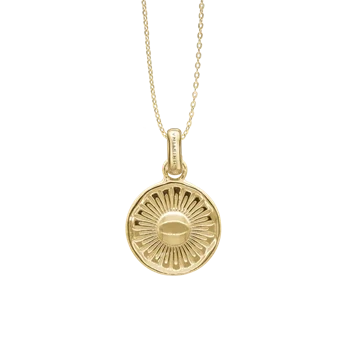Magic Sun vedhæng og halskæde i Forgyldt sterling sølv fra Christina Jewelry