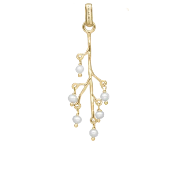 Cherry Tree vedhæng og halskæde i Forgyldt sterling sølv fra Christina Jewelry med en 70+20 cm kæde