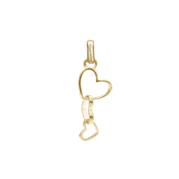 Dancing Love vedhæng og halskæde i Forgyldt sterling sølv fra Christina Jewelry