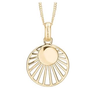SUNSET vedhæng forgyldt sterling sølv fra Christina Jewelry