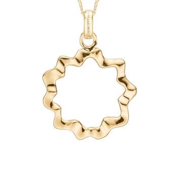 OCEAN WAVES vedhæng forgyldt sterling sølv fra Christina Jewelry