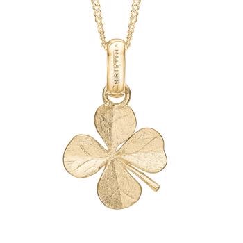 FOUR LEAF CLOWER vedhæng forgyldt sterling sølv fra Christina Jewelry