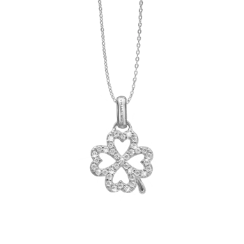 Shimmery Clover vedhæng og halskæde i Sterling sølv  fra Christina Jewelry