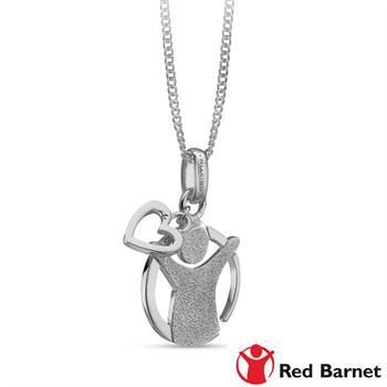 Christina Jewelry Sterling sølv vedhæng, Red Barnet 75 år/Valentine med blank overflade, model 680-S66