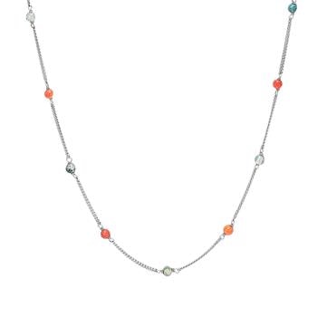 CARNELIAN AND MOS AGAT halskæde sterling sølv  fra Christina Jewelry