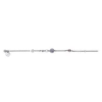 Rabinovich Sterling sølv armbånd, Symphony med sort oxideret overflade, model 69916252