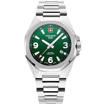 Swiss Alpine Military Typhoon Stål Quartz herre ur, model 7005.1134