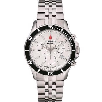 Swiss Alpine Military Military stål quartz herre ur, model  7022.9132