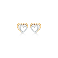 Støvring Design 14 kt guld ørestikker,  med blank overflade, model 70242880