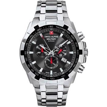 Swiss Alpine Military Sapphire quartz herre ur
