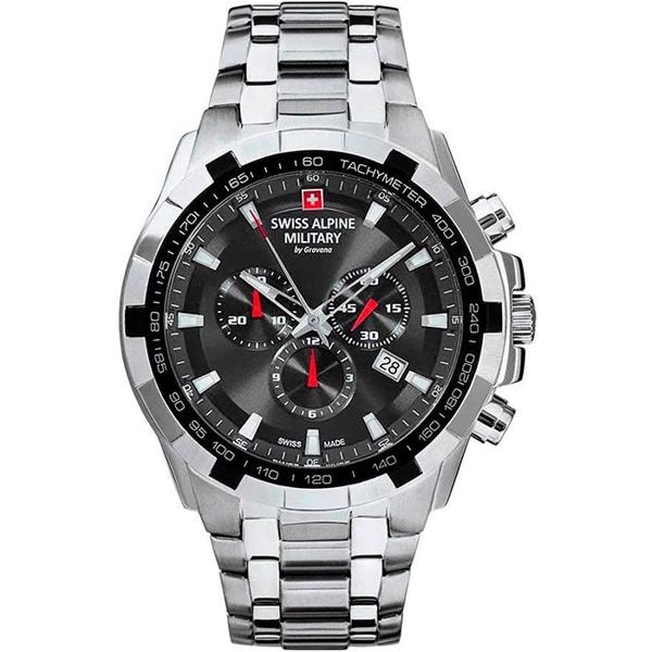 Swiss Alpine Military Sapphire quartz herre ur