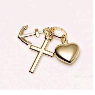 GSD Tro, håb og kærlighed 8 karat guld Vedhæng blank, model 7052-08