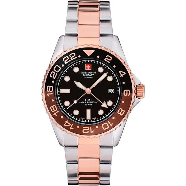 Swiss Alpine Military GMT quartz herre ur