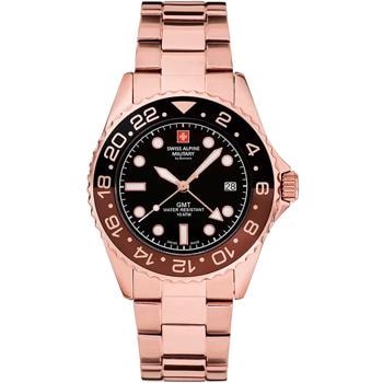 Swiss Alpine Military Military GMT quartz herre ur