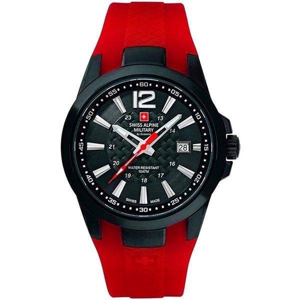 Combat Air PVD Coated stål quartz herre ur fra Swiss Alpine Military, 7058.1876SAM