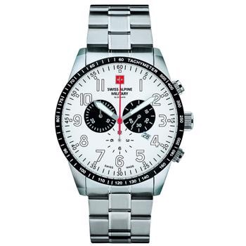 Hornet Stål quartz herre ur fra Swiss Alpine Military, 7082.9133SAM