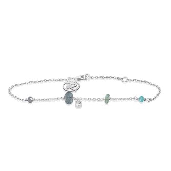 Rabinovich MINETTA Sterling sølv armbånd med Zirkonia, Kyanit, Apatit, Flourit og Labradorit
