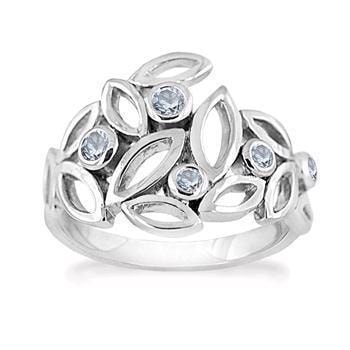 Rabinovich Sterling sølv fingerring, Artistic Bunch med topas