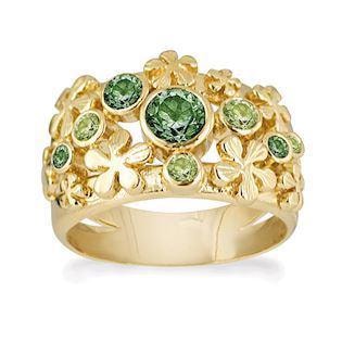Rabinovich Primrose 925 sterling sølv Fingerring forgyldt,-str 53